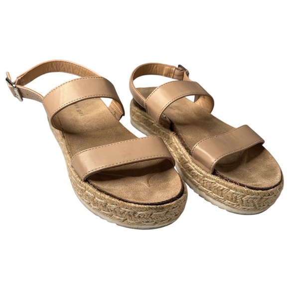 Madden Girl Tan Espadrille Strap Sandals – Size 9 - Picture 1 of 8